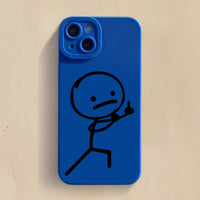 Klein Blue Silicone Protective Phone Case